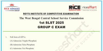 WB School Service Commission Group C Exam Booklet
